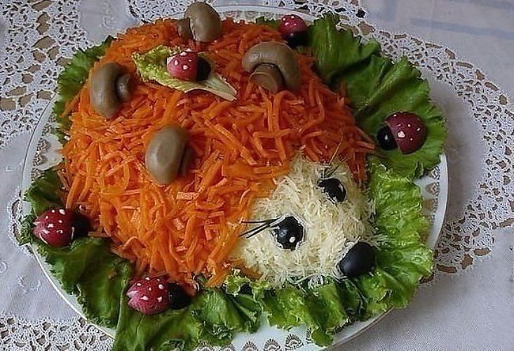 Салат ежики рецепты Салат ежики рецепты