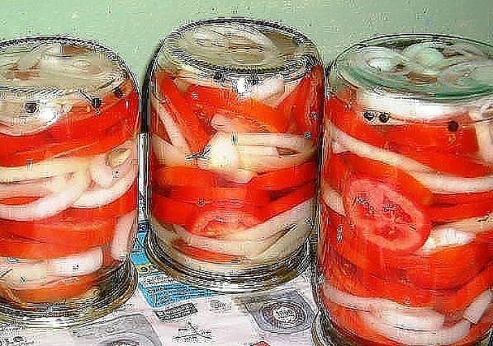 Помидоры с луком на зиму салат рецепты с Помидоры с луком на зиму салат рецепты с