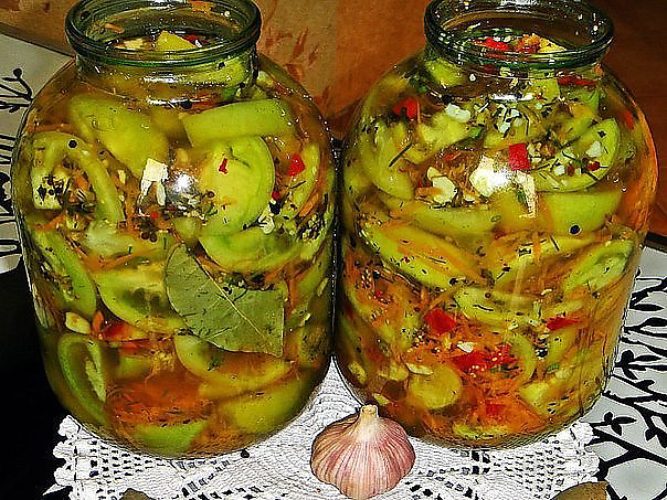Рецепты заготовок из помидоров зеленых 15