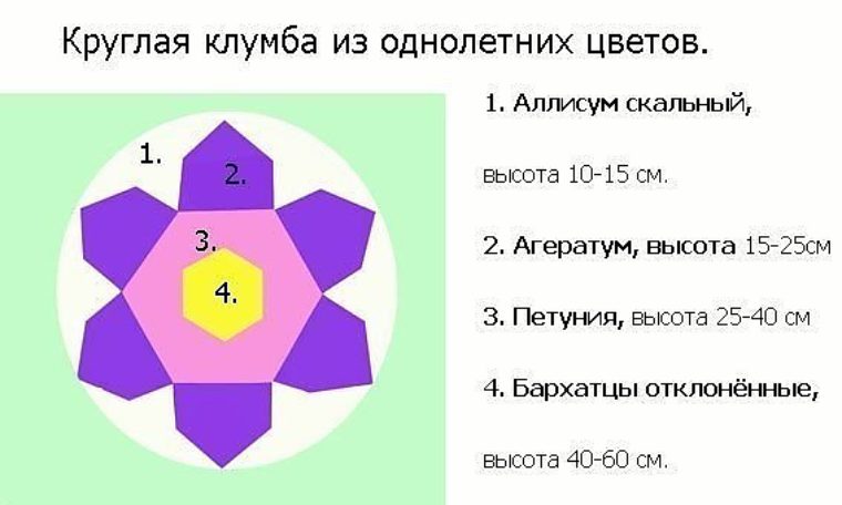 Центры трех клумб круглой формы расположены на одной прямой как показано на чертеже