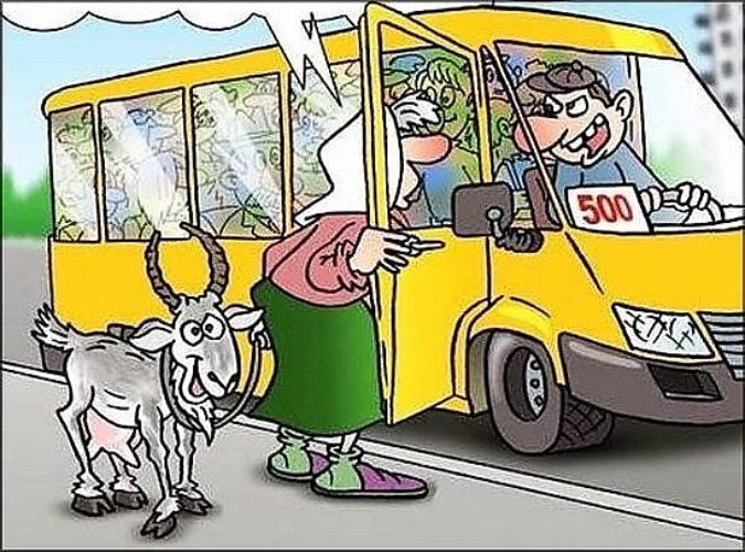 Смешные картинки про маршрутку