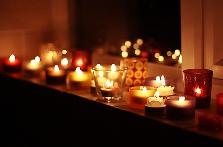 Фото со свечами уют